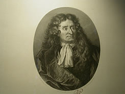 Portrait de Jean de la Fontaine, le c�l�bre fabuliste n� � Ch�teau-Thierry